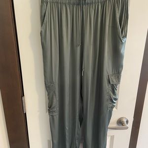 YFB cargo like satin pants.